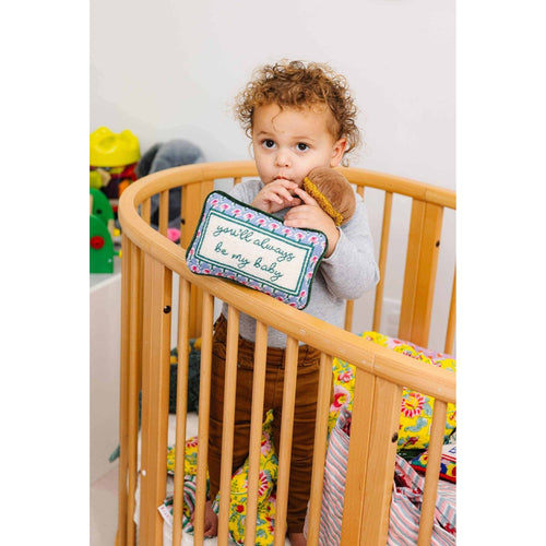 Be My Baby Mini Needlepoint Pillow