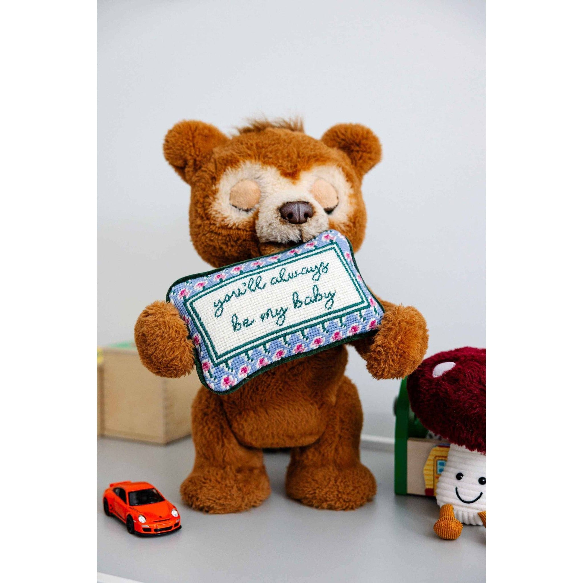 Be My Baby Mini Needlepoint Pillow