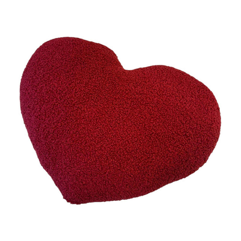 Cozy Red Heart Pillow
