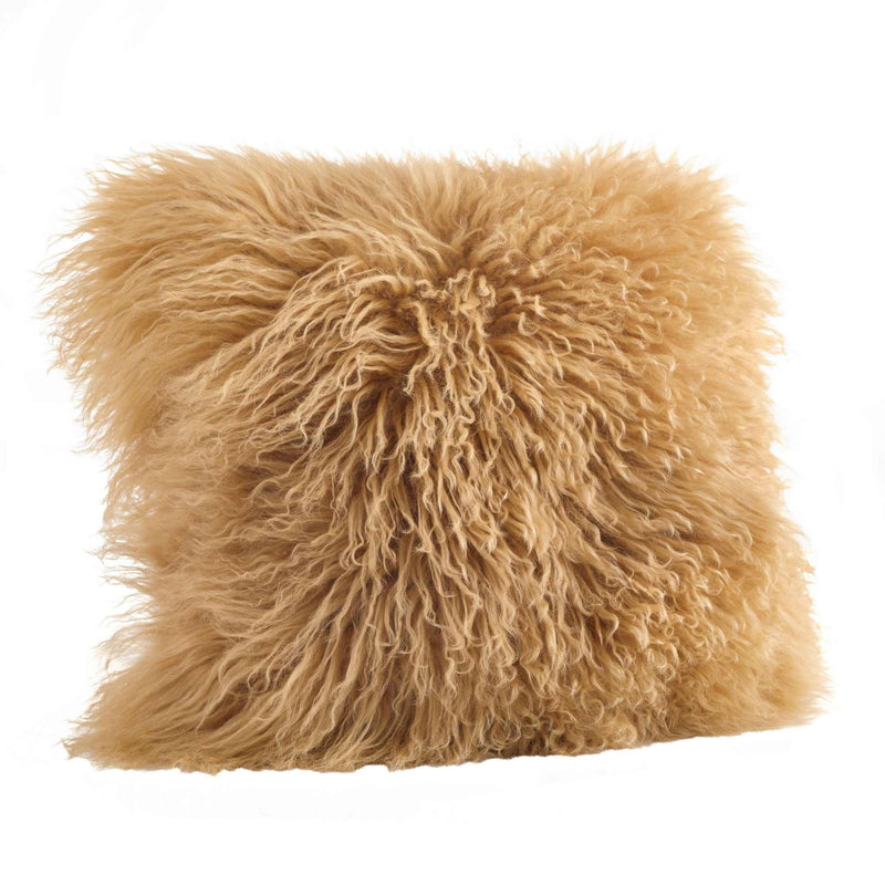 20" Mongolian Lamb Fur Pillow
